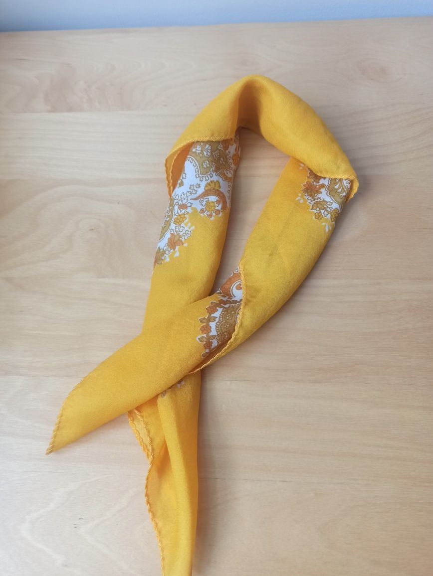 Apaszka bandana żółta