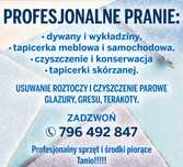 Pranie dywany tapicerki