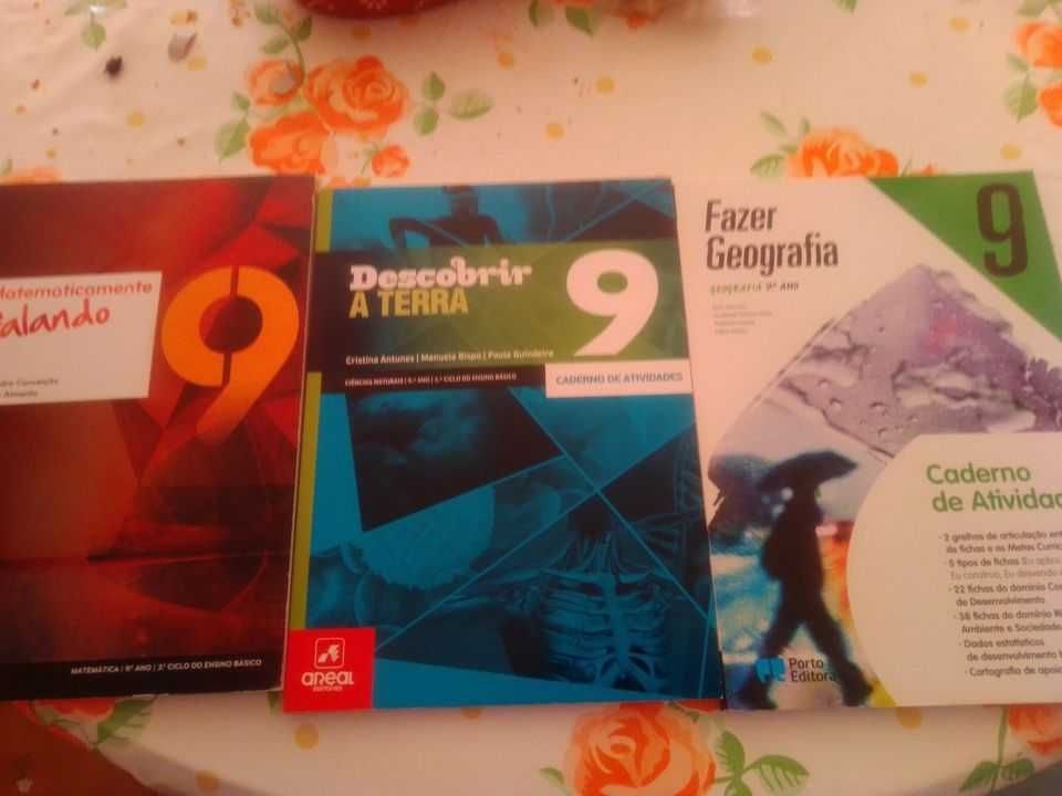 Cadernos de atividades do 9°ano