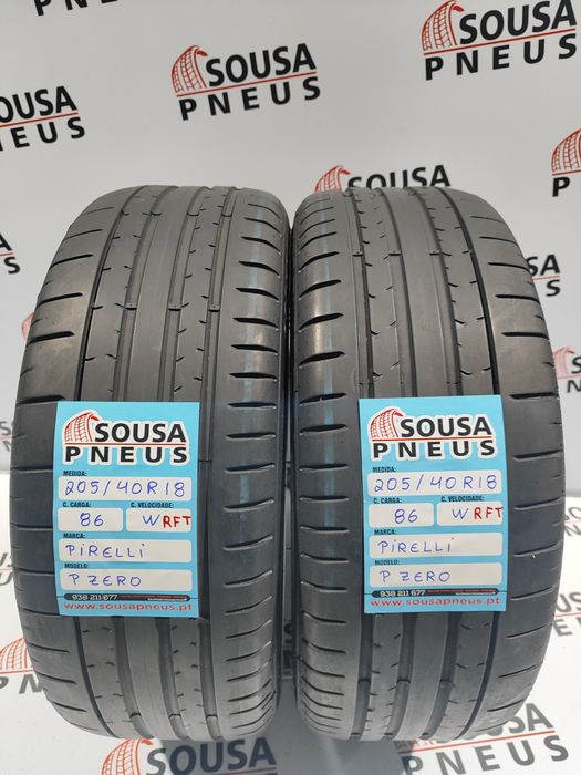 2 pneus semi novos 205-40R18 Pirelli 86w RFT - Oferta dos Portes