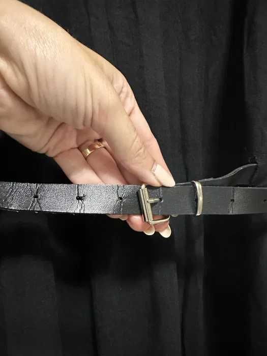 Czarna sukienka oversize z paskiem Mohito XS