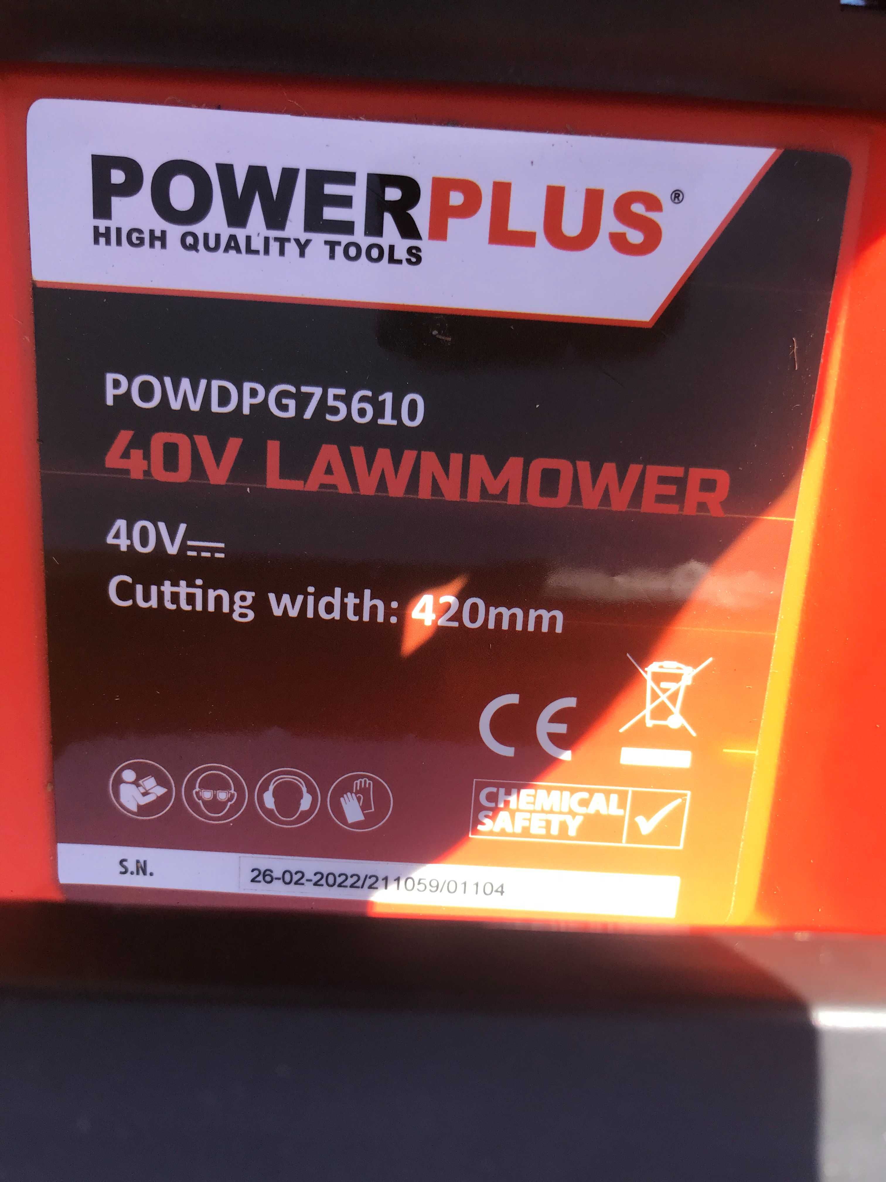 Газонокосарка Powerplus Dual Power POWDPG75610,40 В, 42 см.,