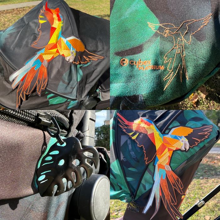 Cybex Priam 2.0 Birds of Paradise 2w1 + gratisy! Stan bdb