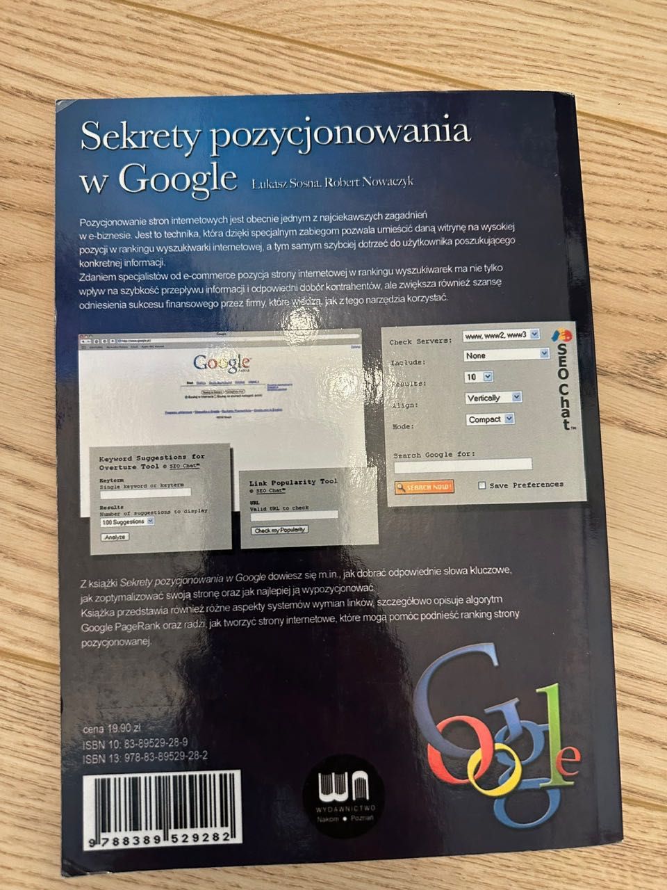Sekrety pozycjonowania w Google, Łukasz Sosna, Robert Nowaczyk