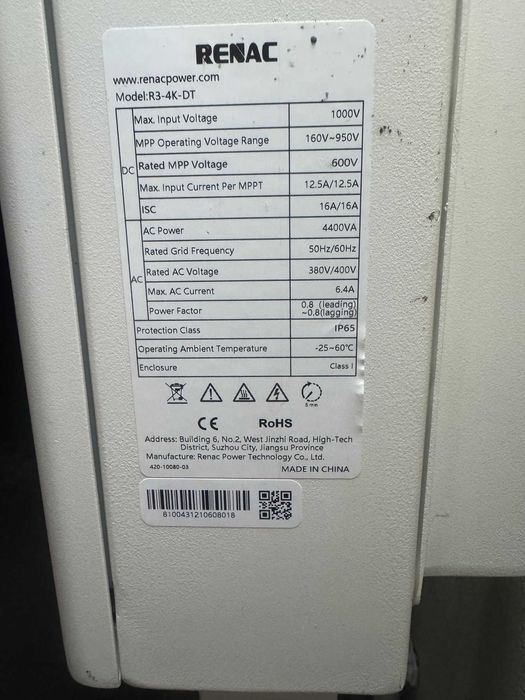 Falownik fotowoltaiczny RENAC R3-4K-DT