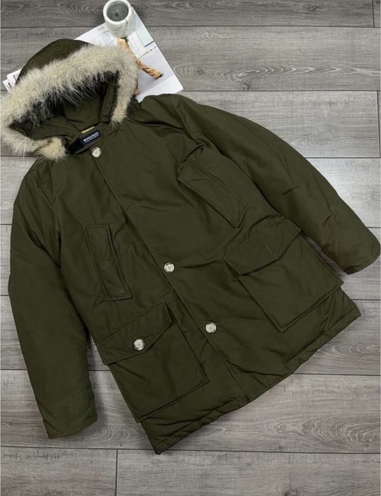 Оригінальна пухова куртка пуховик парка woolrich arctic parka
