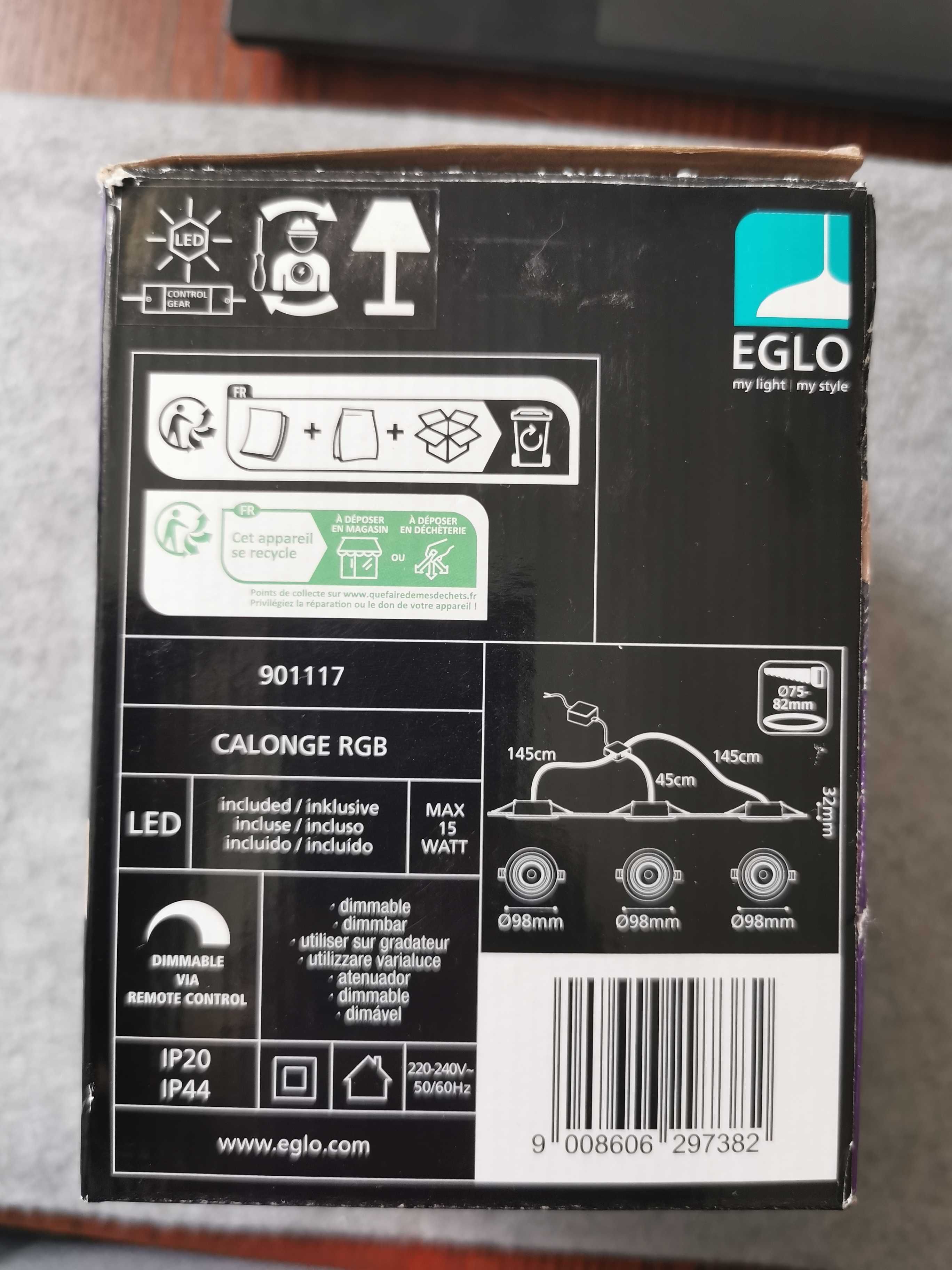 NOWE Oprawa oświetleniowa EGLO LED RGB (parametry na zdjęciach)