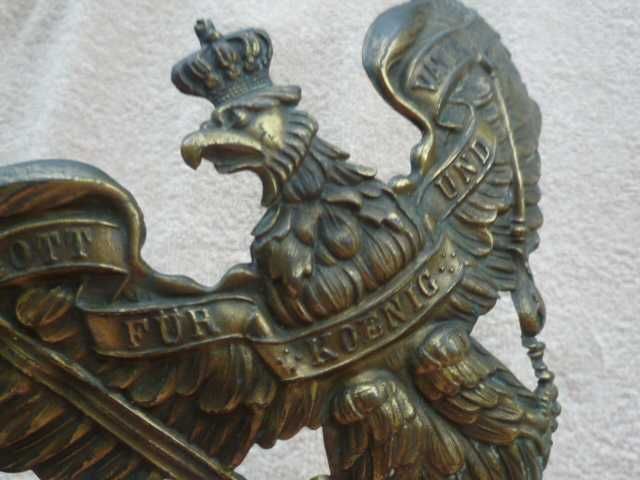 Orzeł z Pickelhaube Niemcy WWI