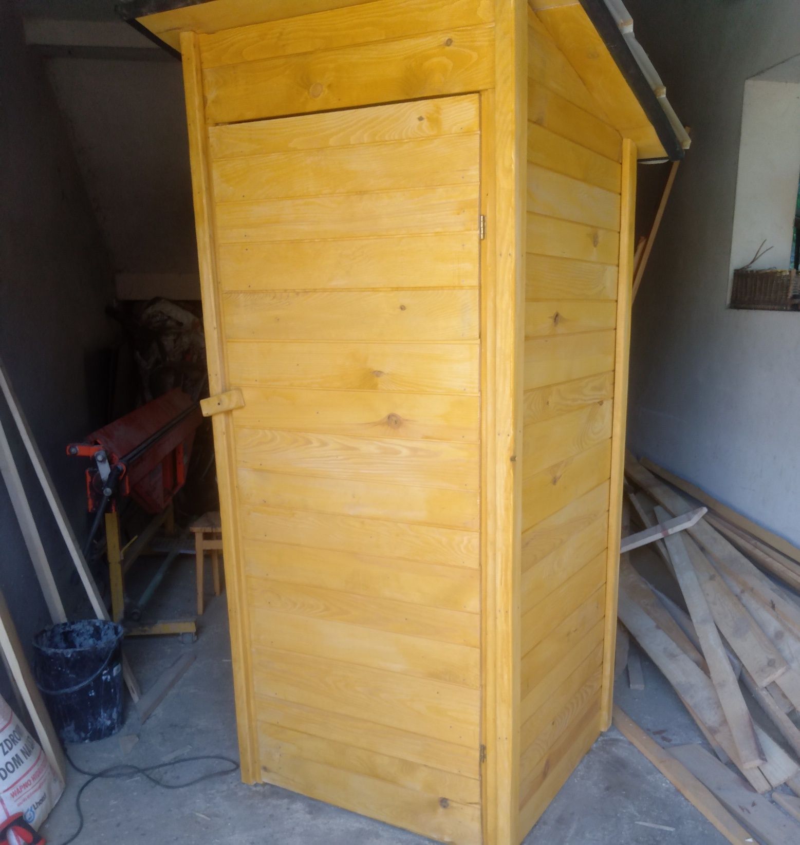 WC drewniane na budowę, działkę
