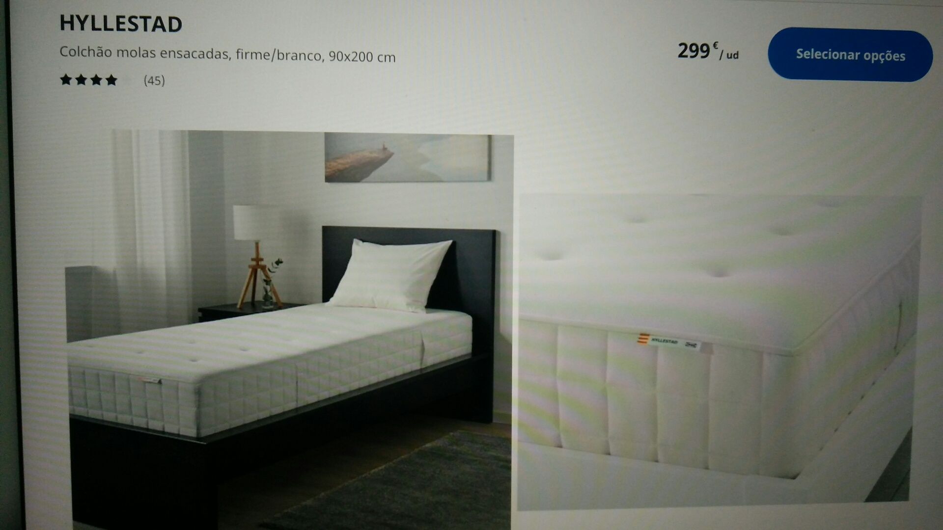 Cama e colchão IKEA
