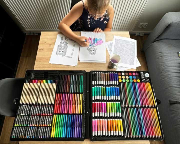 MEGA 288 el. Zestaw Do Malowania Artystyczny Plastyczny Dla Dzieci