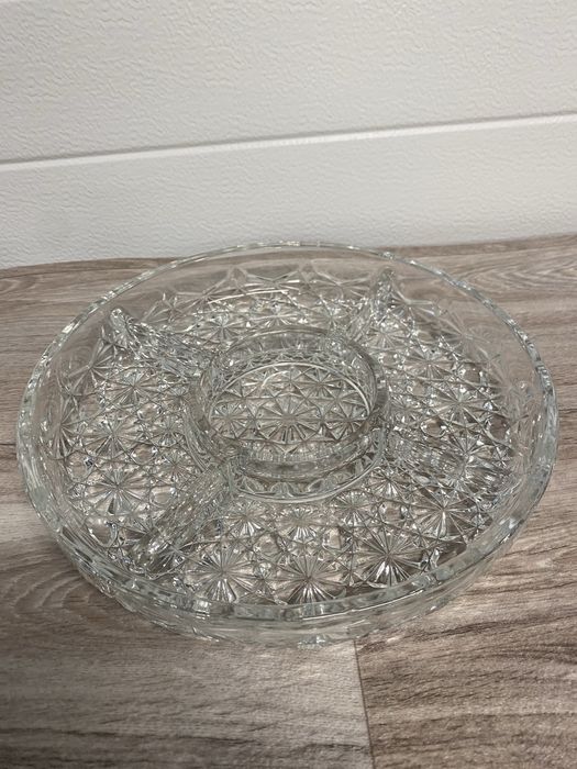 szklana taca patera na przekąski