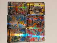 Karty pokemon - 6 sztuk