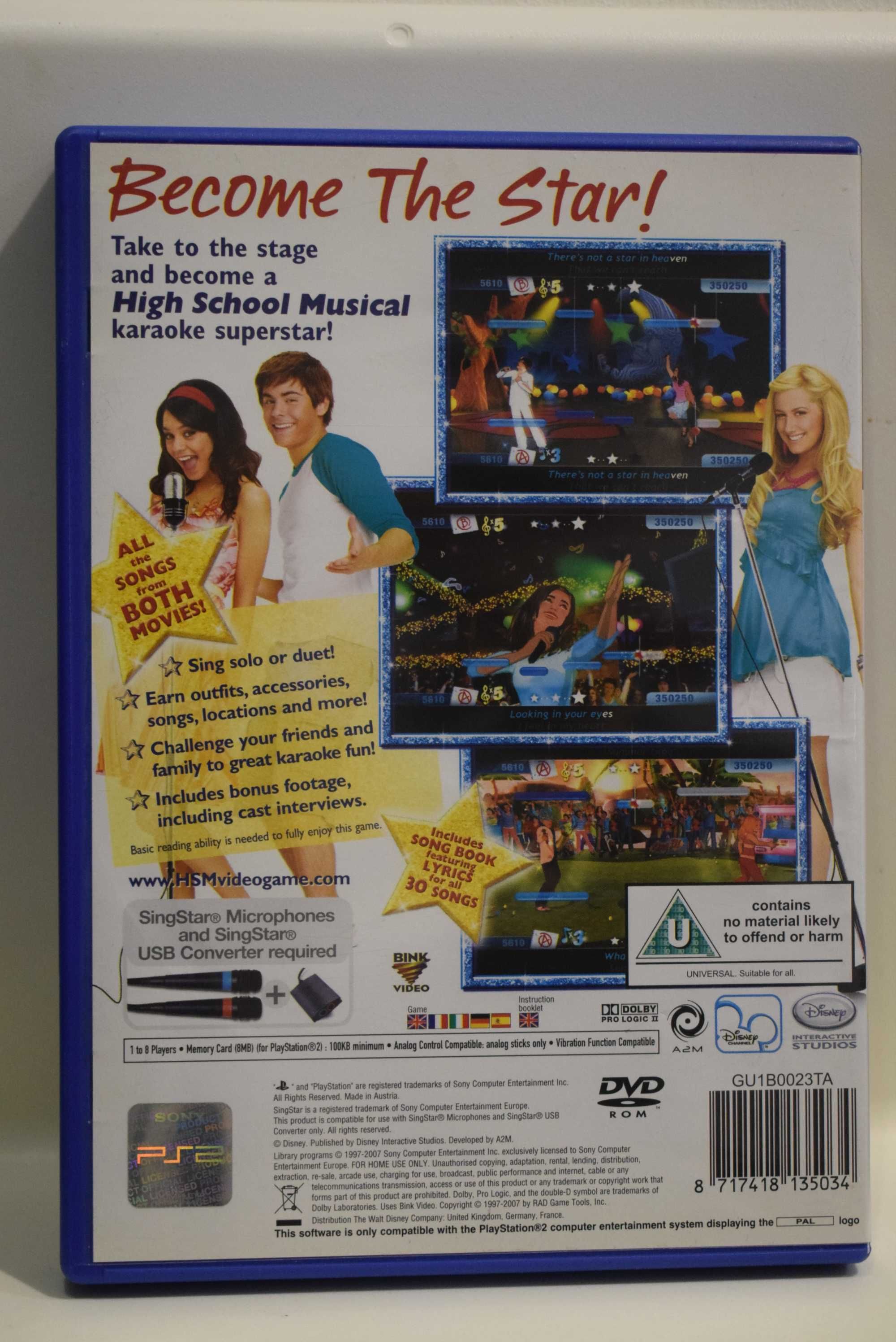 High school Musical Sing It!  PS2