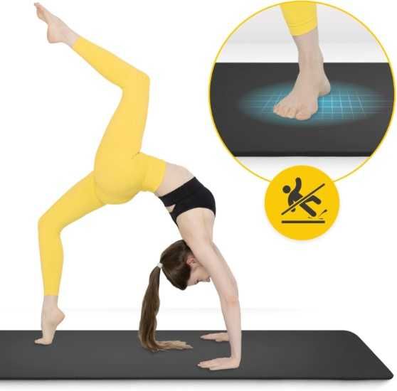 Mata do ćwiczeń 180×60 NBR 4FIZJO Jogi Pilates Aerobiku Cardio 1cm
