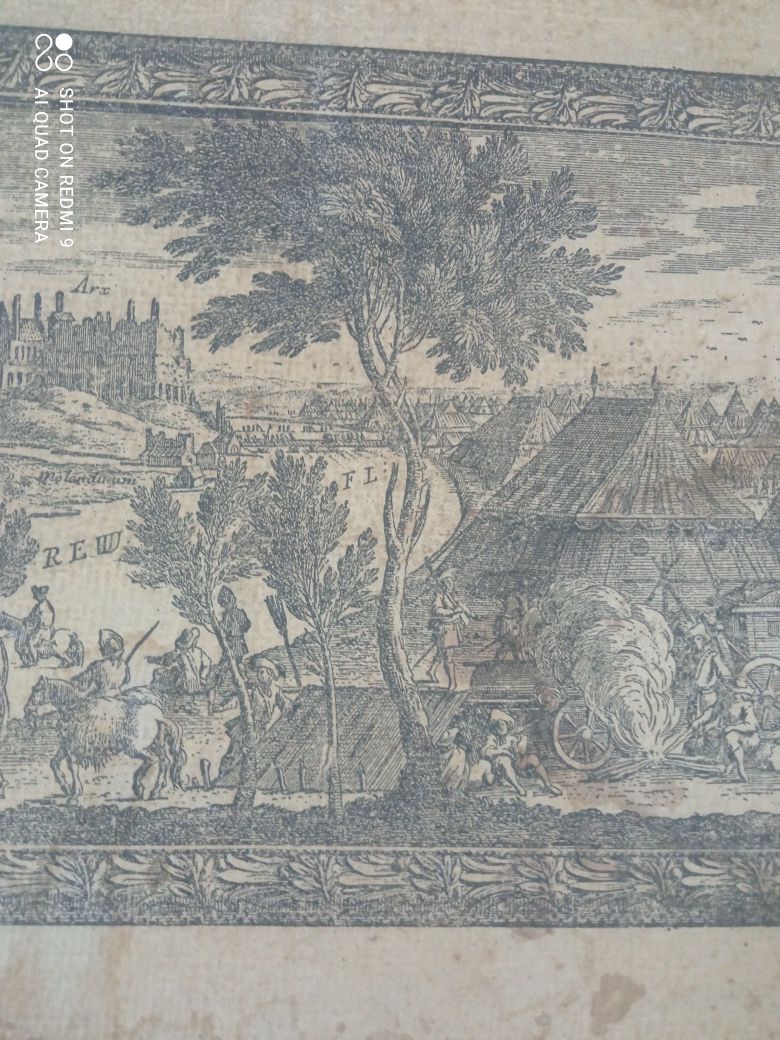 Reprodukcja niemieckiej  ryciny Maj 1657