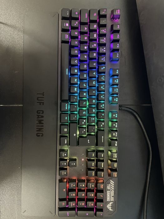 Teclado Mecânico Asus TUF Gaming K3 RGB PT Cherry MX BlueREF