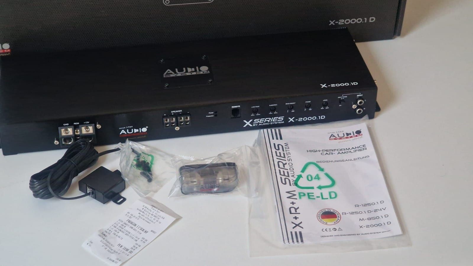 X-2000.1D Wzmaczniacz Audio SYSTEM
