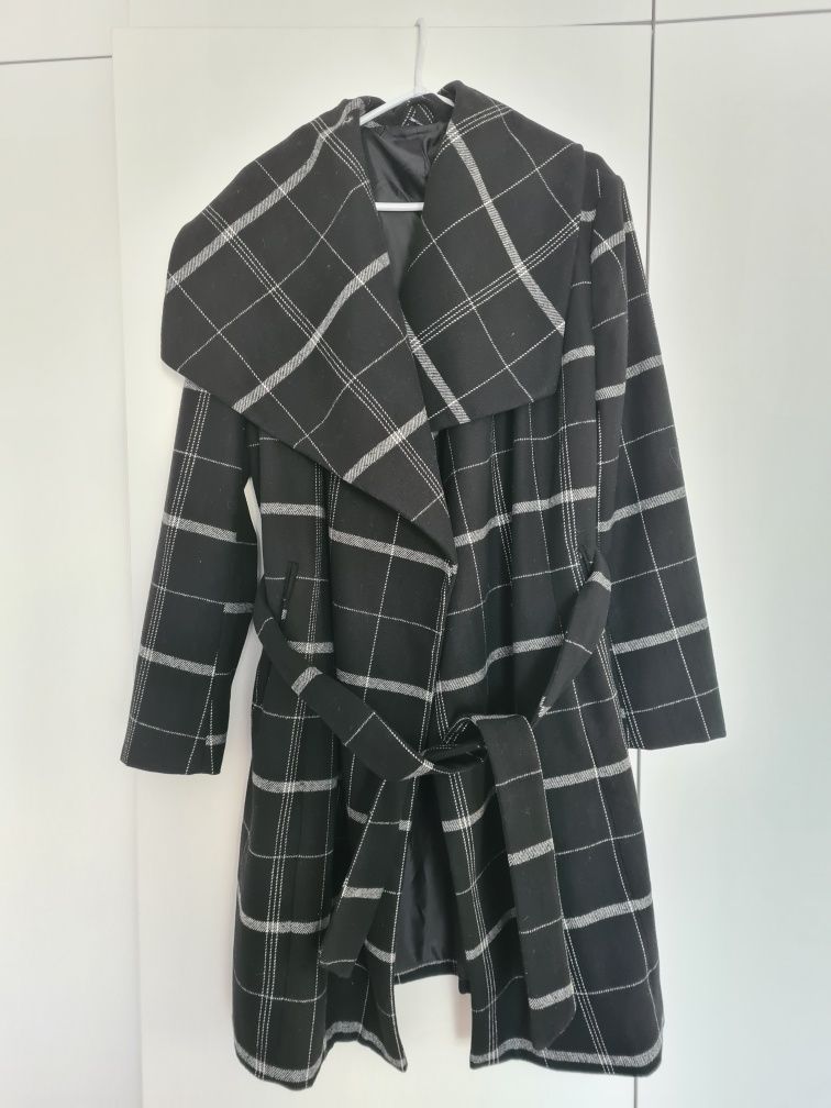 Płaszczyk w kratę Takko Fashion r.38