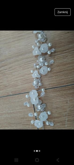 Ozdoba ślubna kwiatki z akrylu