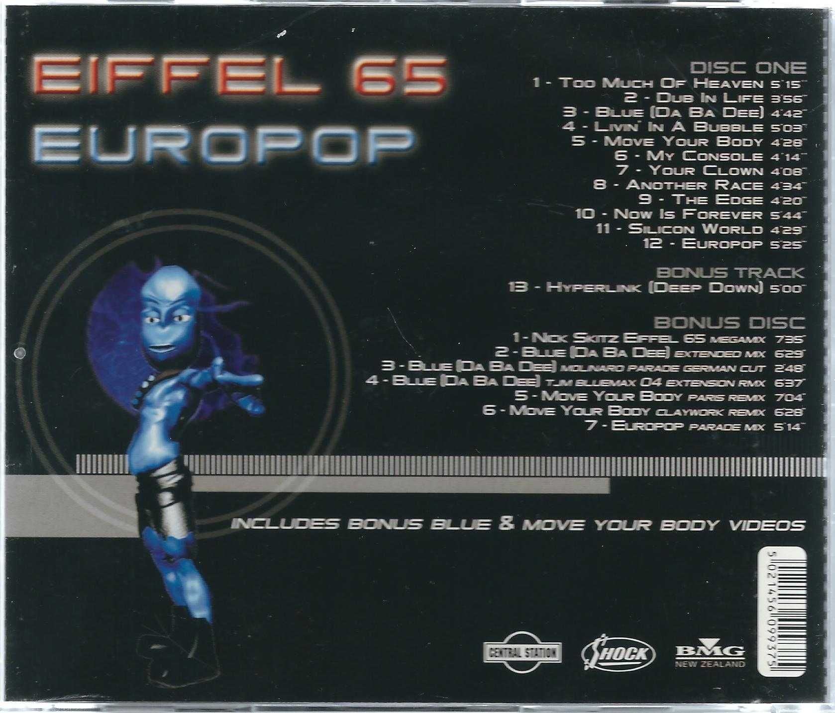 2 CD Eiffel 65 - Europop (2000) (BMG New Zealand)