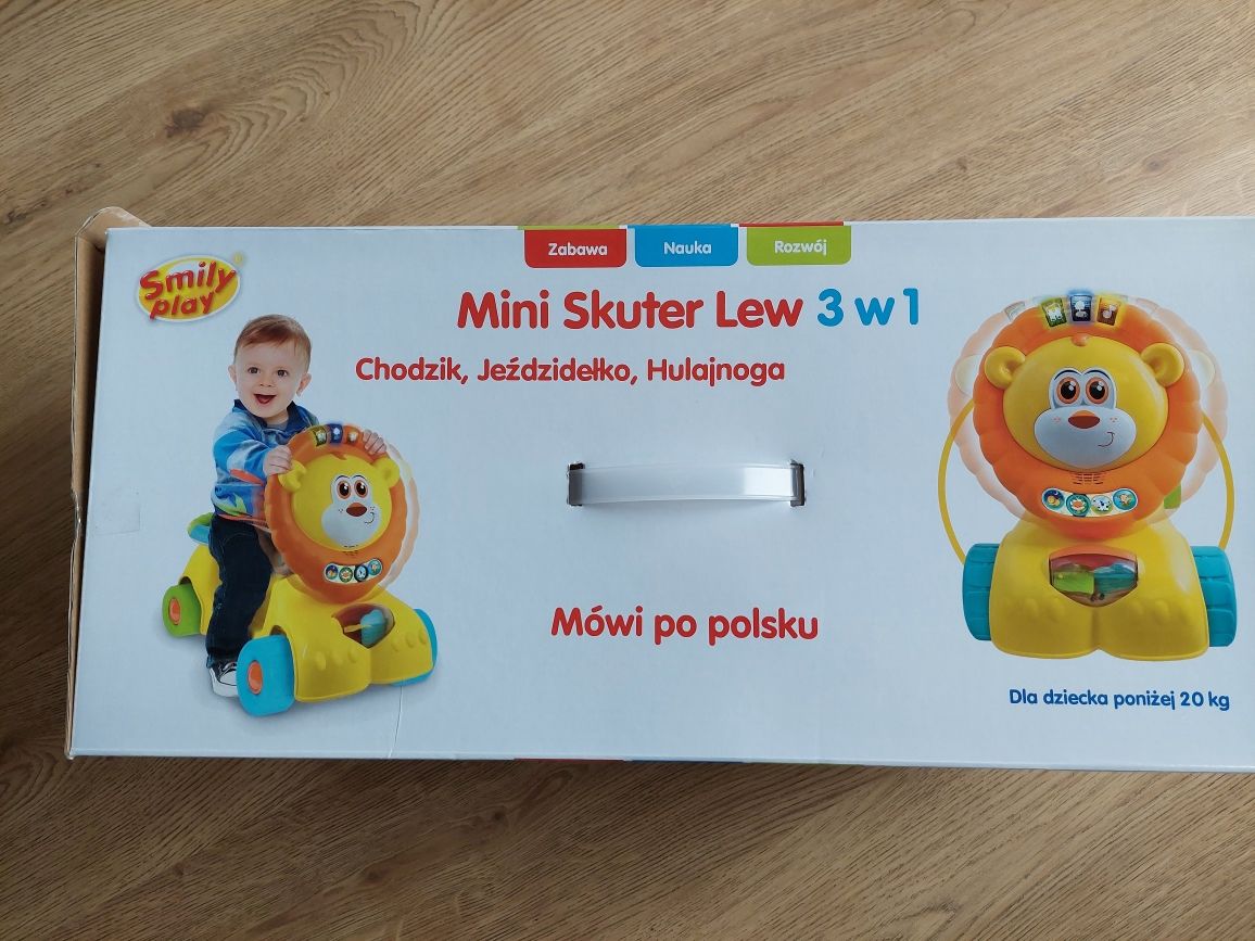 Jeździk hulajnoga Smily Play Lew 3w1