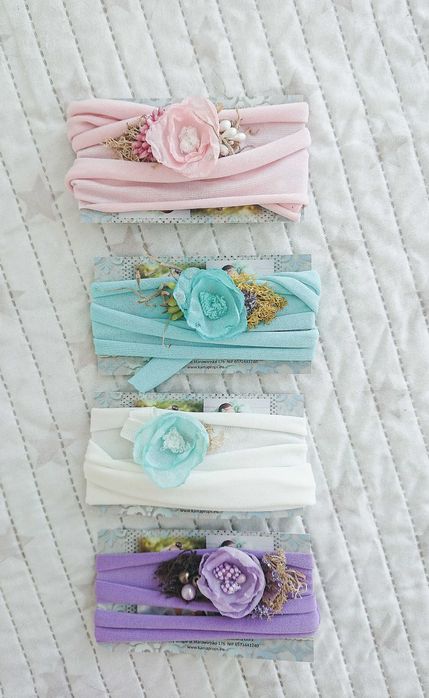 Opaska noworodkowa. Opaska dla dziewczynki. Kolory