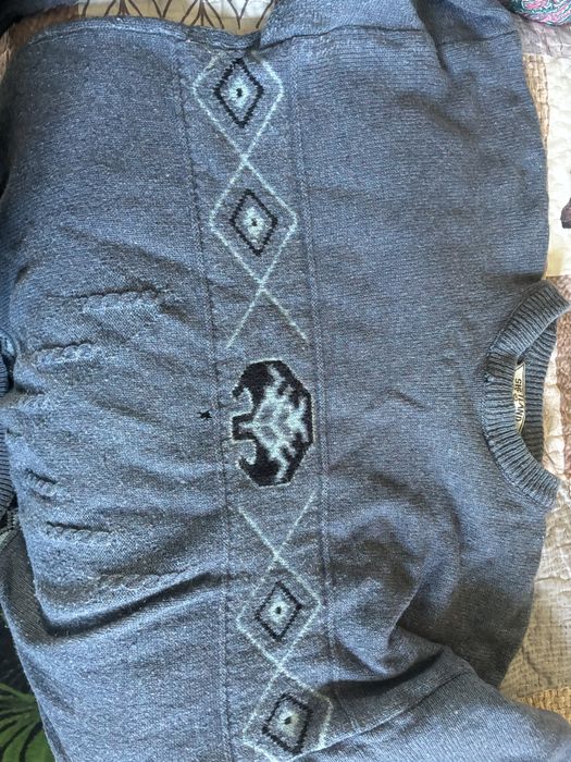 Sweter Shetland wełna Kononowicz