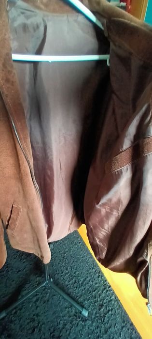 Casaco em couro/pele