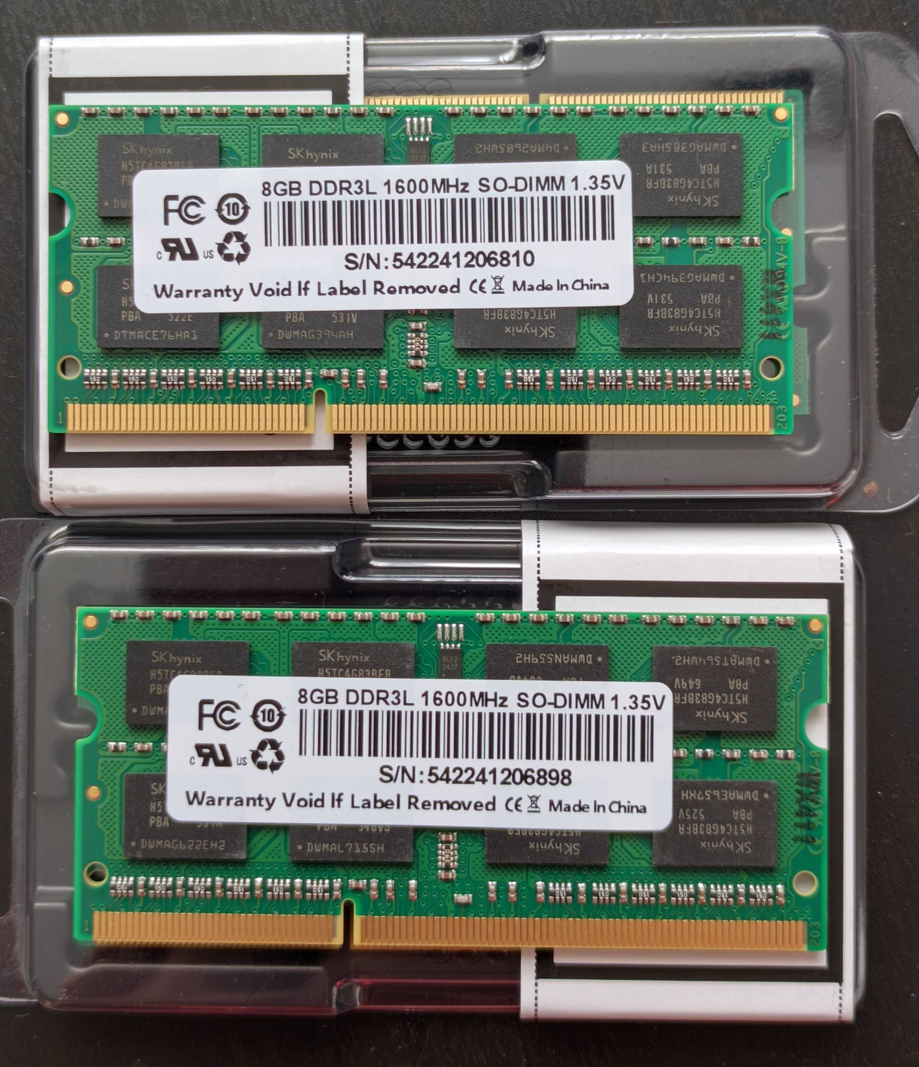 8 Gb / DDR3L 1600 / оперативная память для ноутбука / Hynix / Samsung