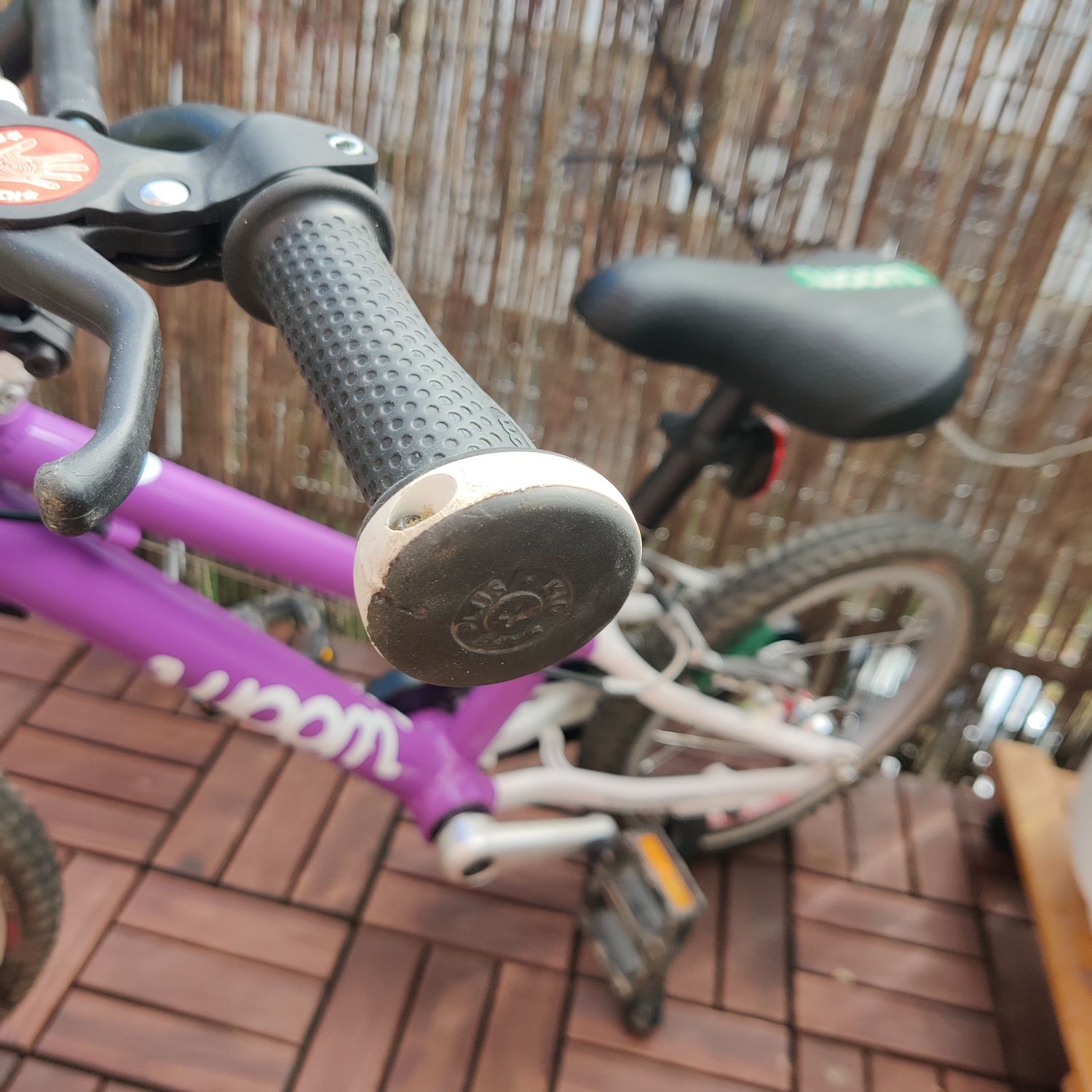 Rowerek Woom 2 z oryginalną nóżką woom