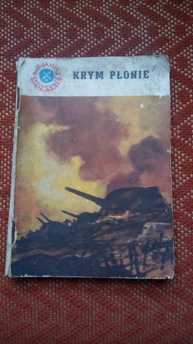 Krym płonie Jan Piwowoński książka używana stan dobry 1959 gdynia