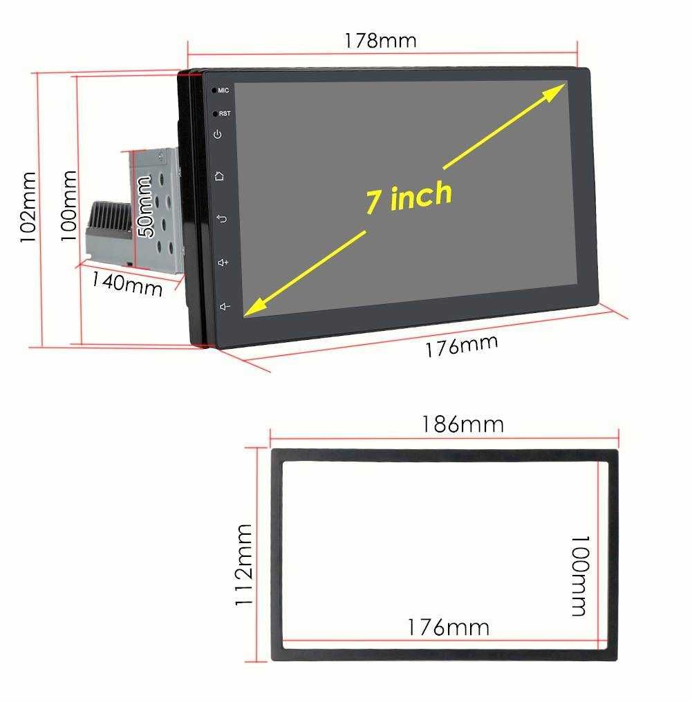 Rádio Android 1 DIN 7 polegadas Universal •Wifi GPS BLUETOOTH + câmara