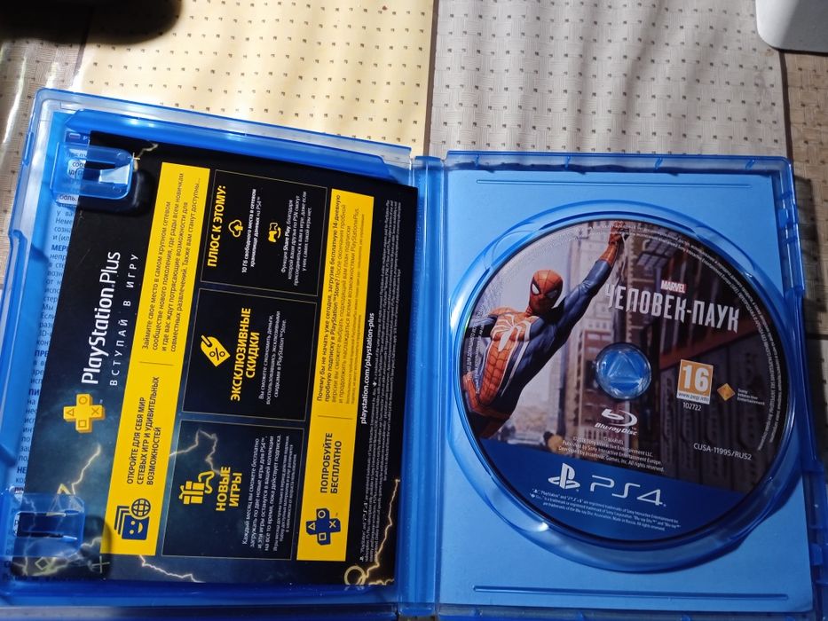 Диск spider man на пс 4