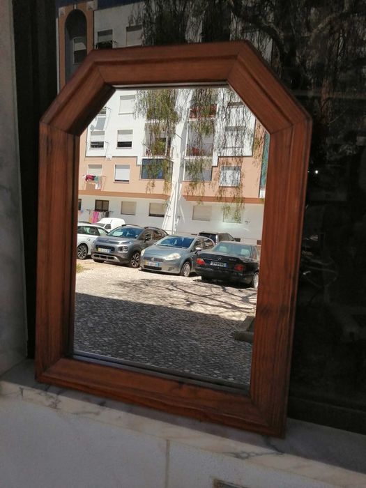 Espelho madeira pinho