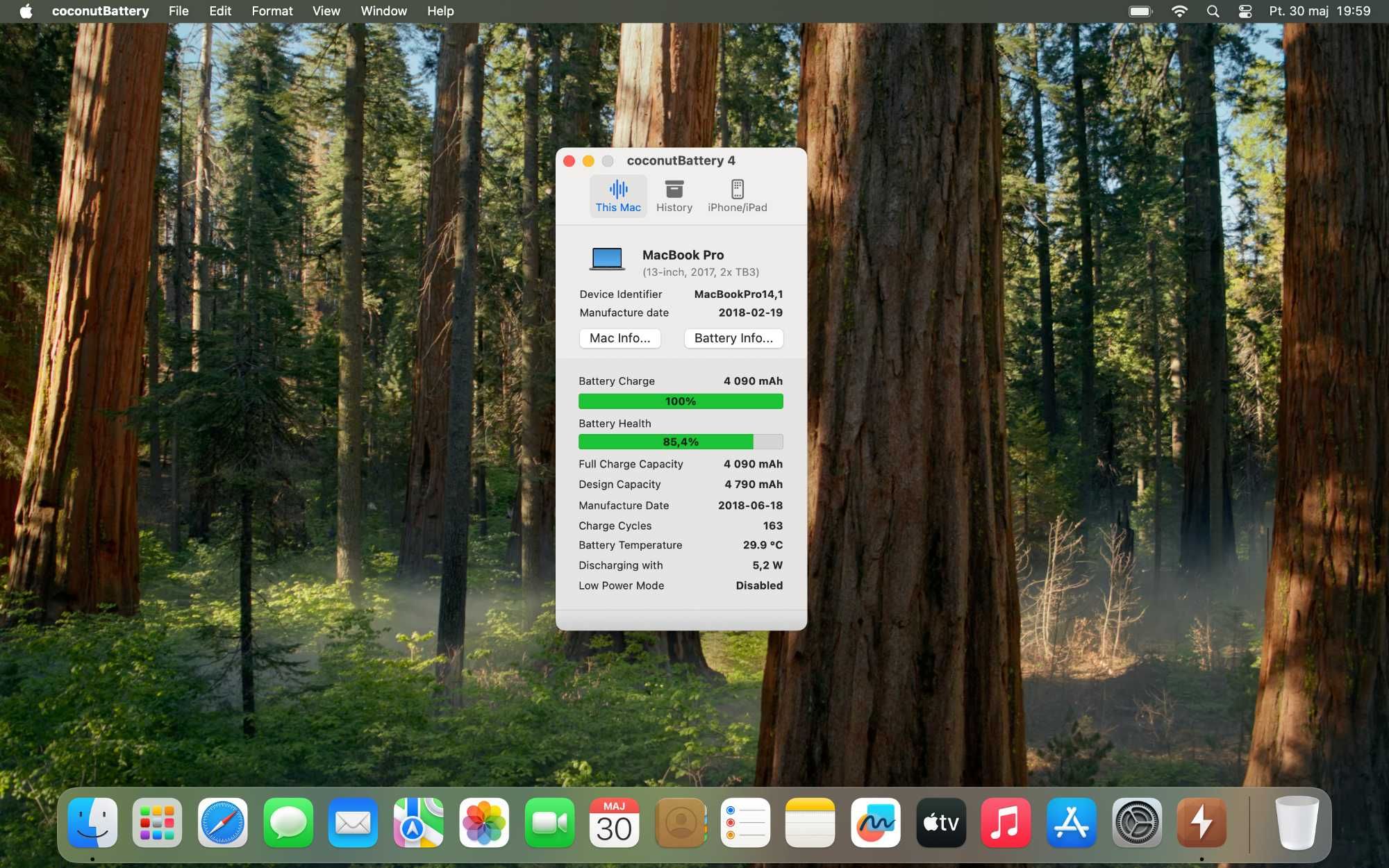 MacBook Pro 13” 2017 - 160 cykli baterii, NAJNOWSZY macOS Sequoia 15.5