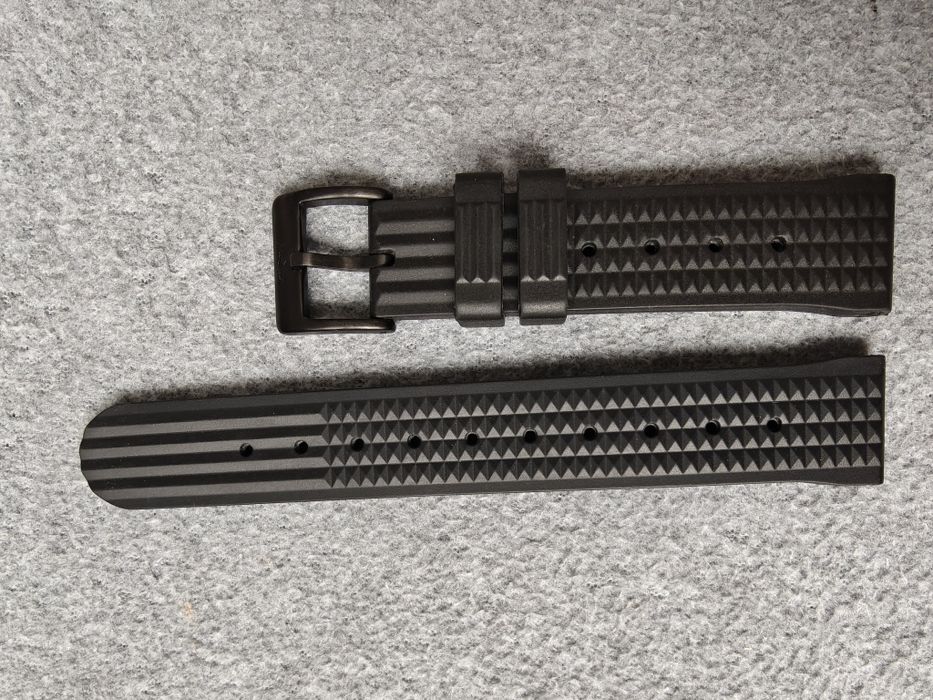 Pasek do zegarka  hemdallar silikonowy 20mm czarny
