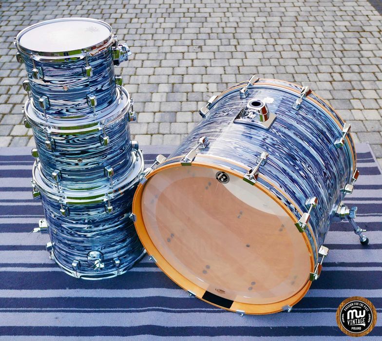Perkusja Kirchhoff Schlagwerk Atrium 22”, 10", 12", 14" Blue Oyster ‼️