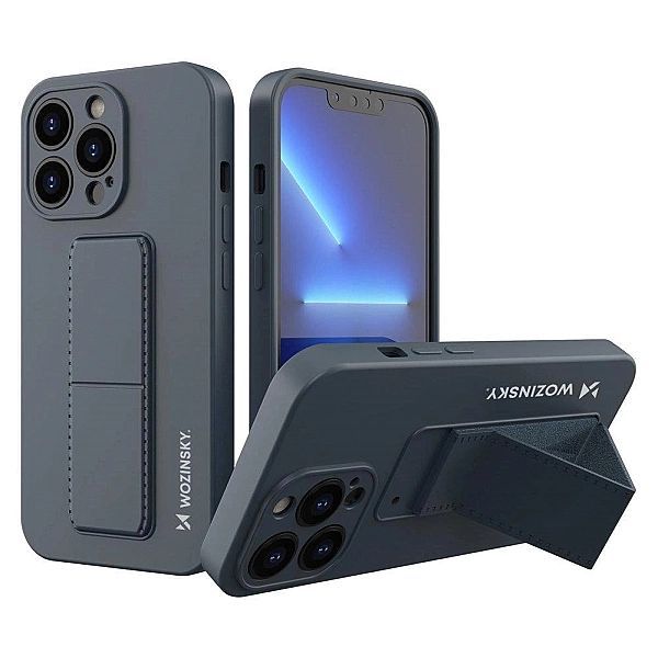 Wozinsky Kickstand Case silikonowe etui z podstawką iPhone 13 Pro gran