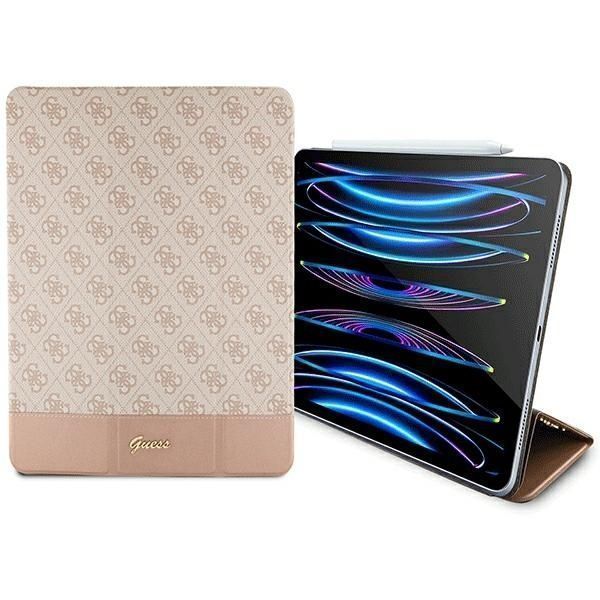 Guess Gufcp12Ps4Sgp Ipad Pro 12.9" Różowy/Pink 4G Stripe Allover