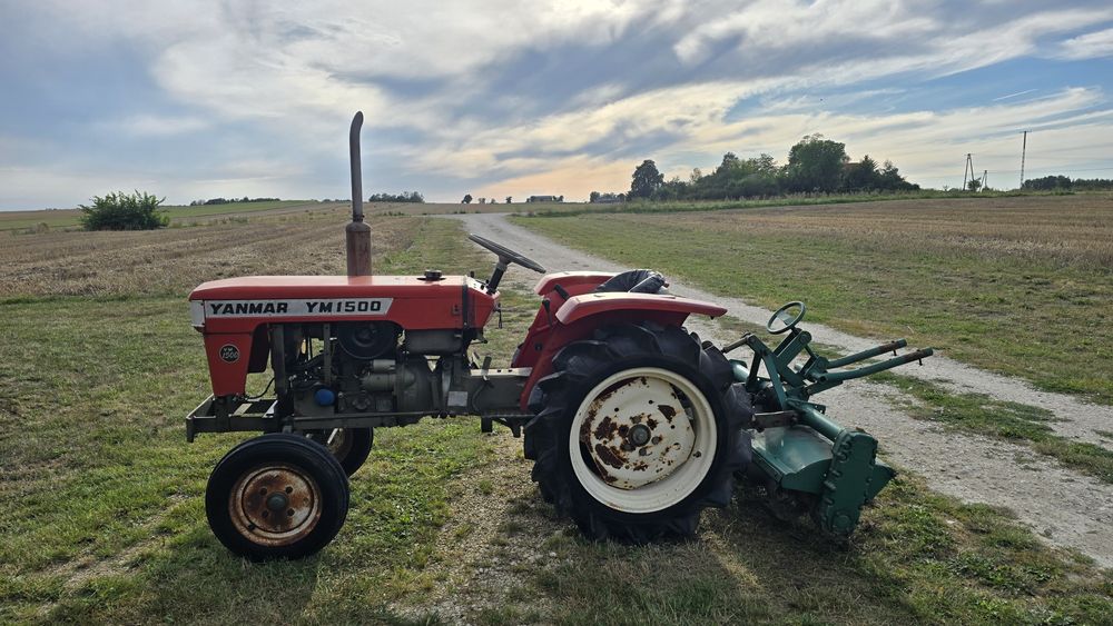 Japoński mini traktorek Yanmar YM1500+ glebogryzarka