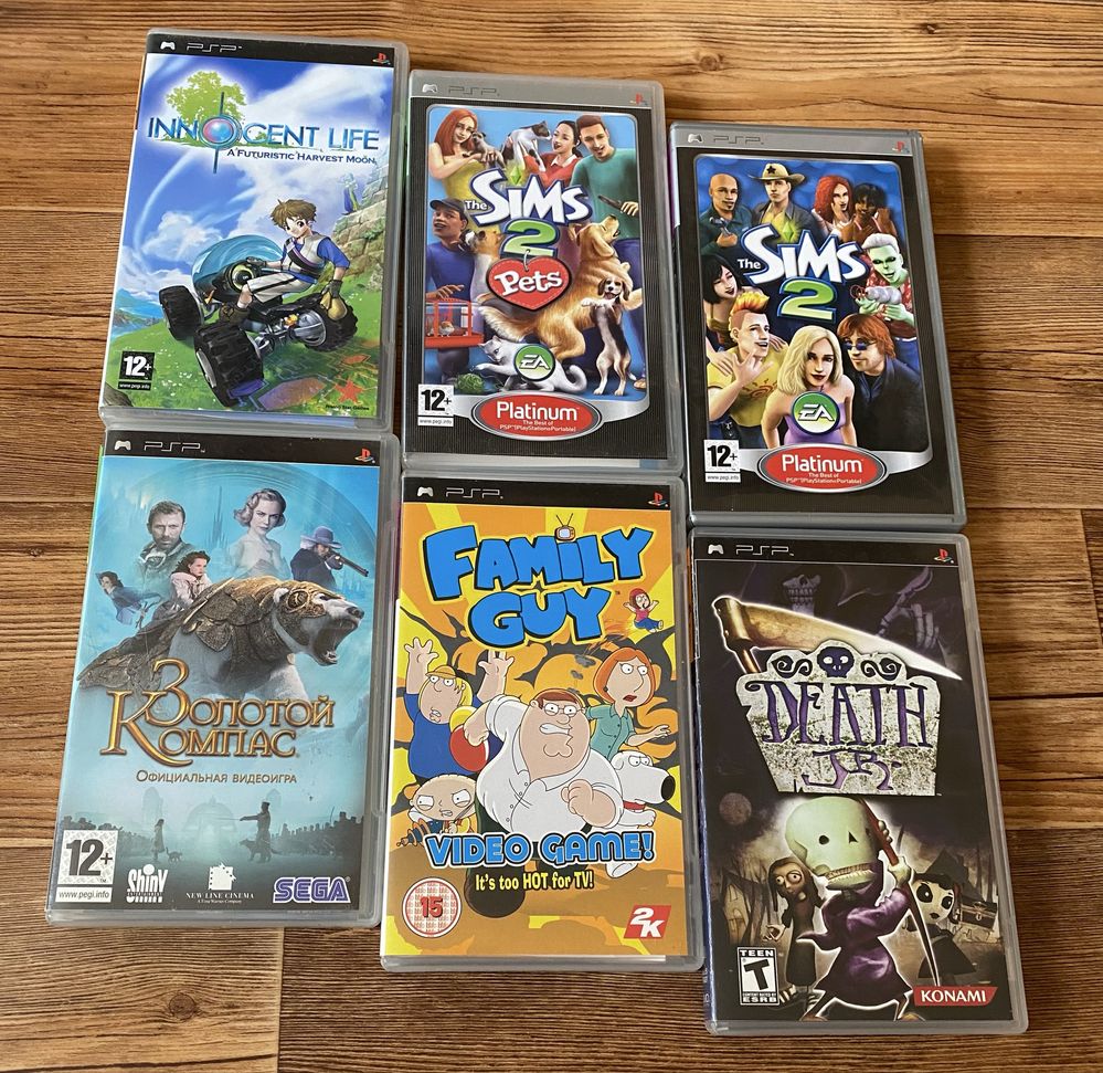 Sony PSP: Ben 10, Jak, Patapon, LocoRoco, Toy Story, Sega MegaDrive