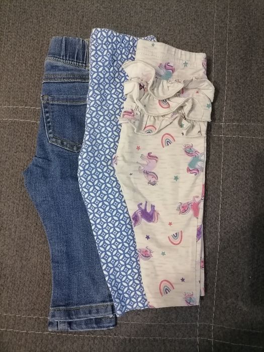 Набір, джинсики, лосінки(6-9міс.)