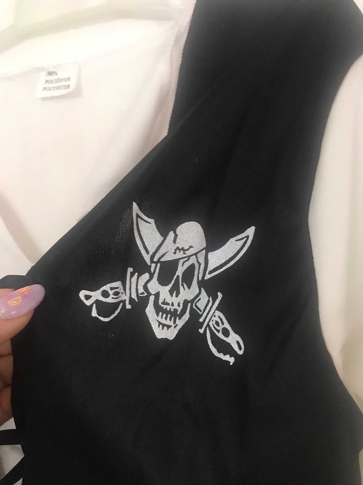 Fato de carnaval disfarce de pirata 7 a 9 anos