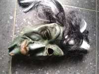 Máscara “Velho com Cara Verde e Cabelo”, em silicone – Carnaval e Hall