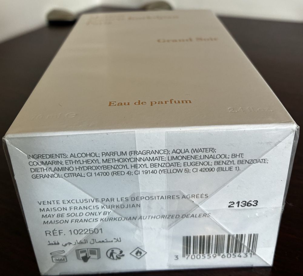 Woda perfumowana Grand Soir Maison Francis Kurkdjian