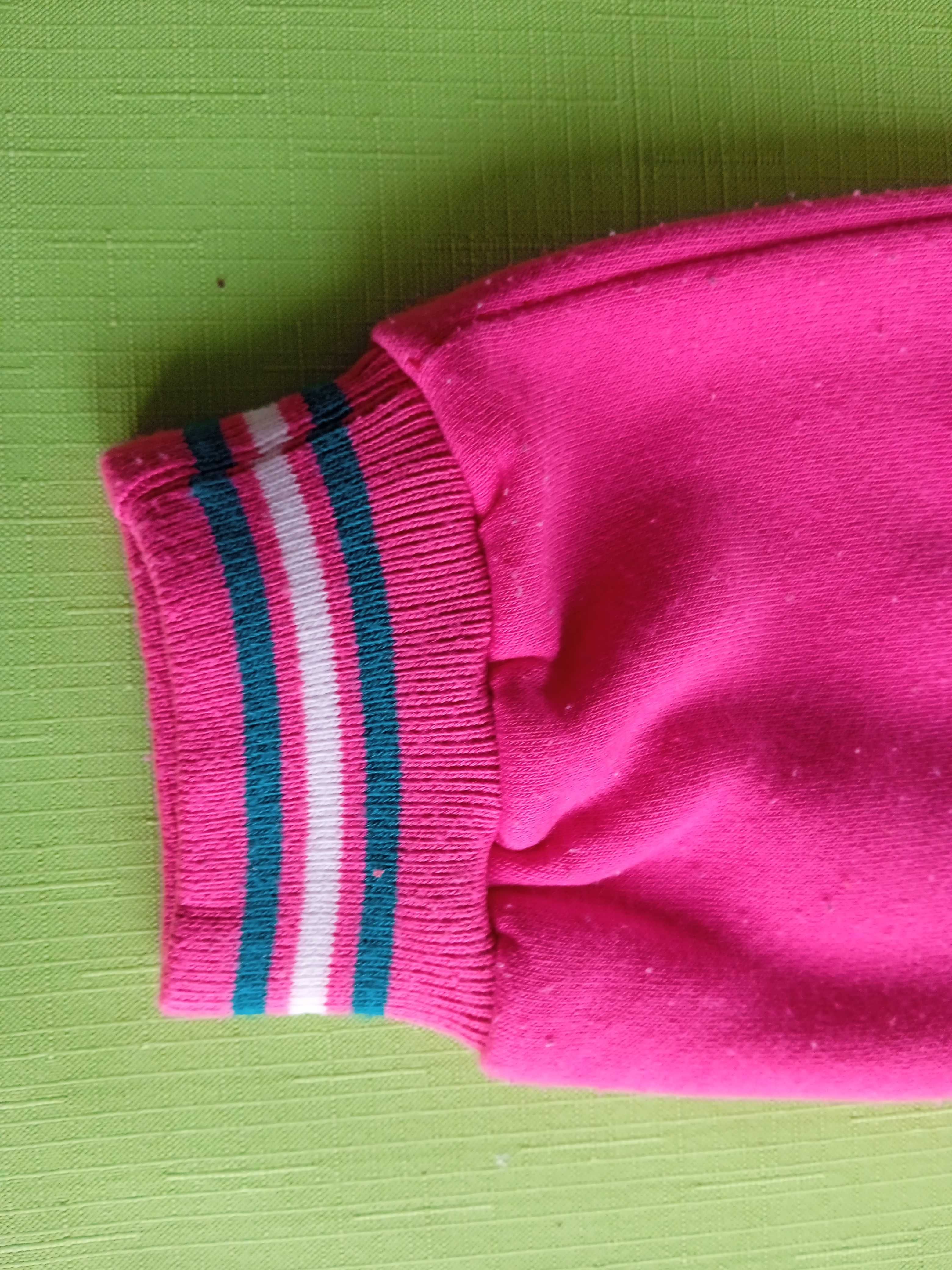 Spodnie dresowe - dla dziewczynki - różowe - roz. 122 -
