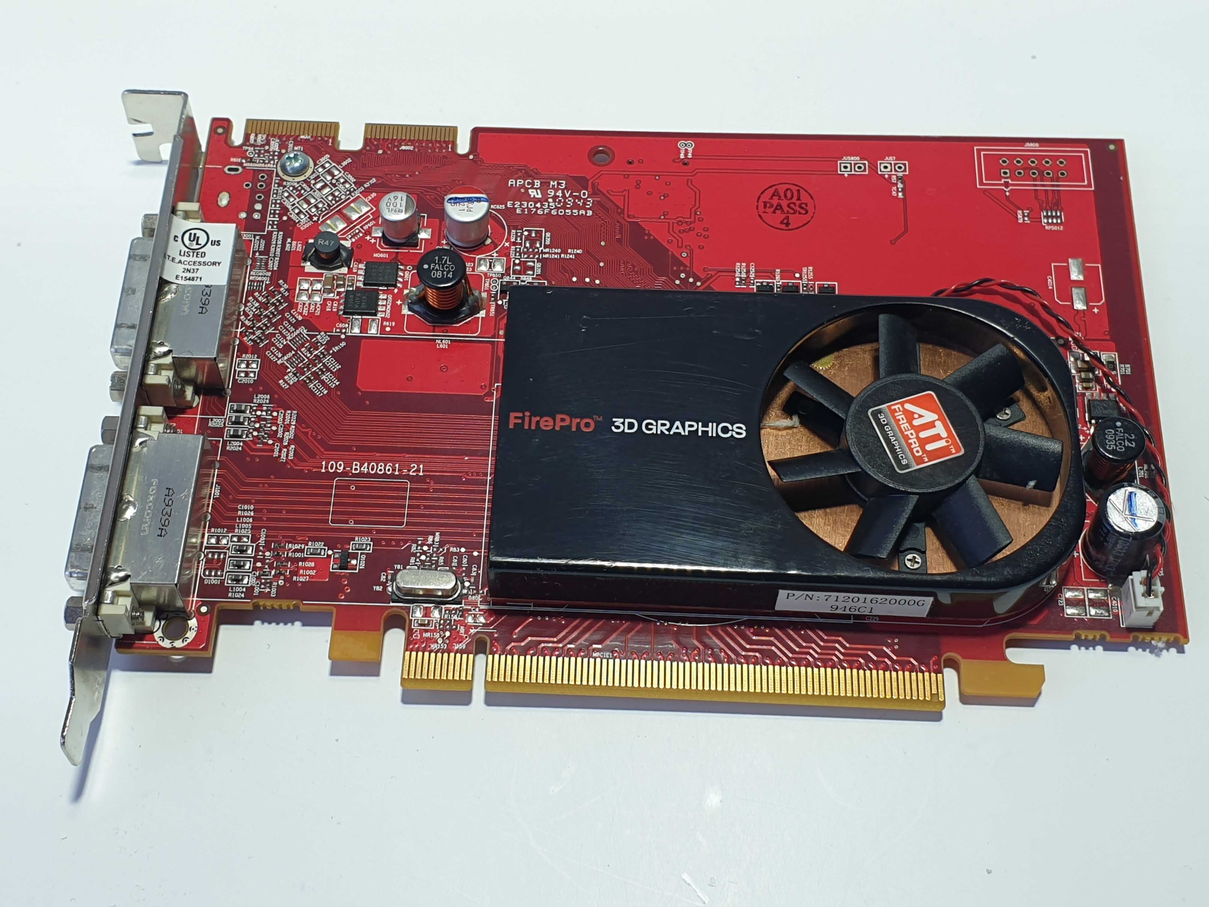 відеокарта ATI FirePro V3700 256Mb PCI-Ex DDR3 64bit (2xDVI)