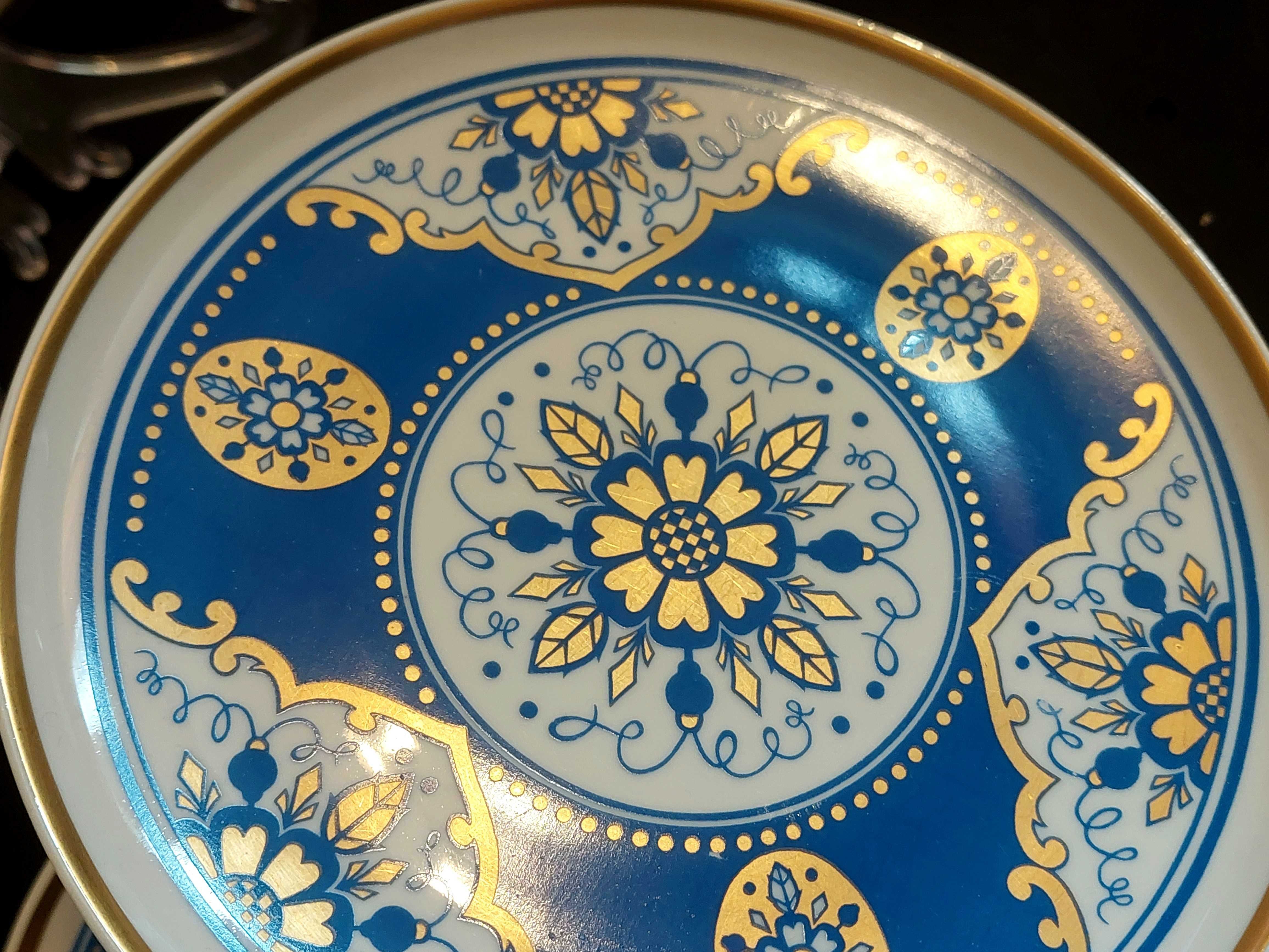 Colditz porcelann trio zestaw sniadaniowy ORIENTALNY wzór