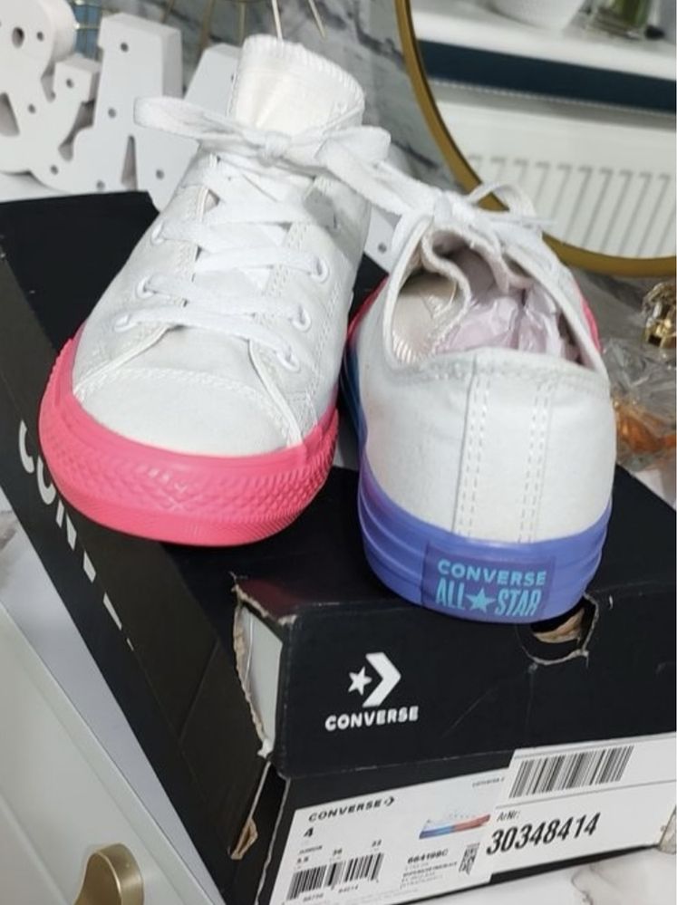 Trampki CONVERSE białe damskie CUDO